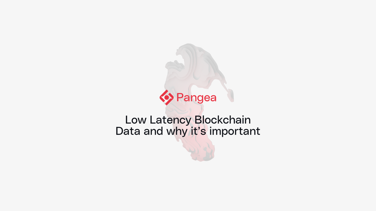 Low latency blockchain data and why it's important